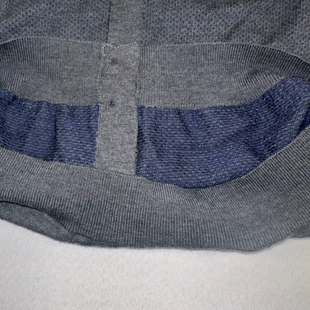 Turtleson - 100% Extra Fine Merino Wool Cardigan Sweater Blue Button Up Medium - Picture 9 of 14